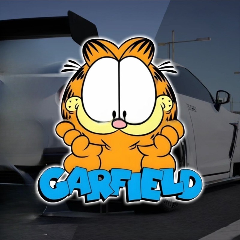 Car Accessories Cute - Pegatinas creativas y lindas de Garfield