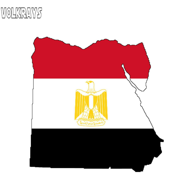 Car Accessories Egypt - Volkrays-pegatina creativa para coche, mapa de
