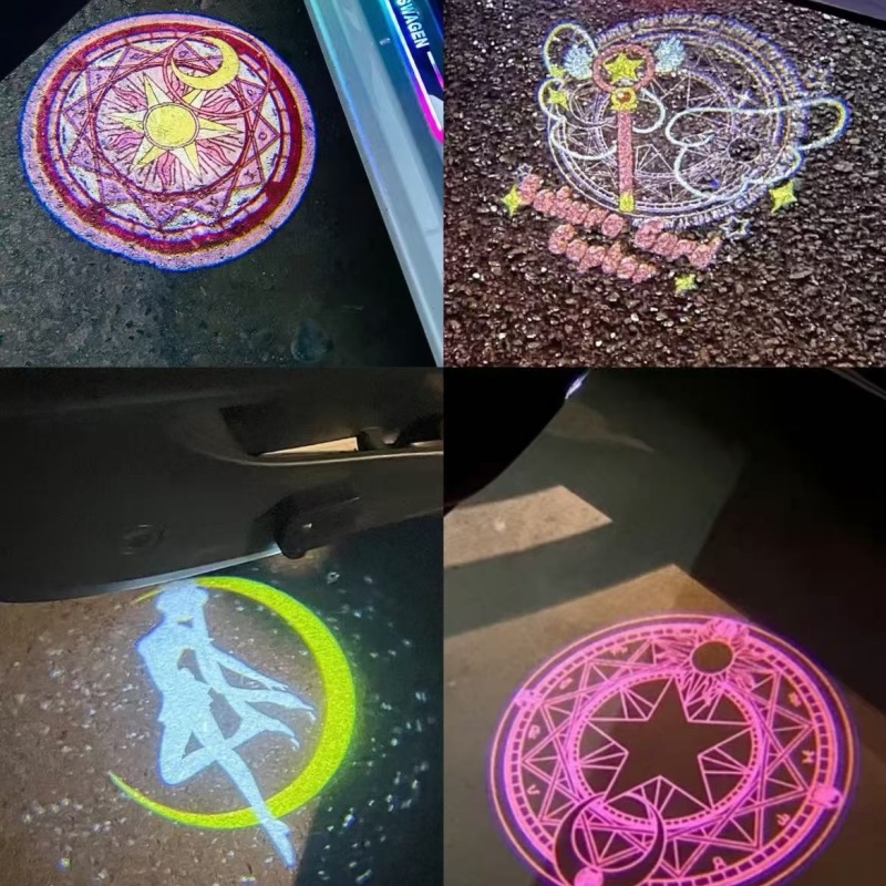 Car Accessories Cute - Lámpara Proyector de Luz de Bienvenida