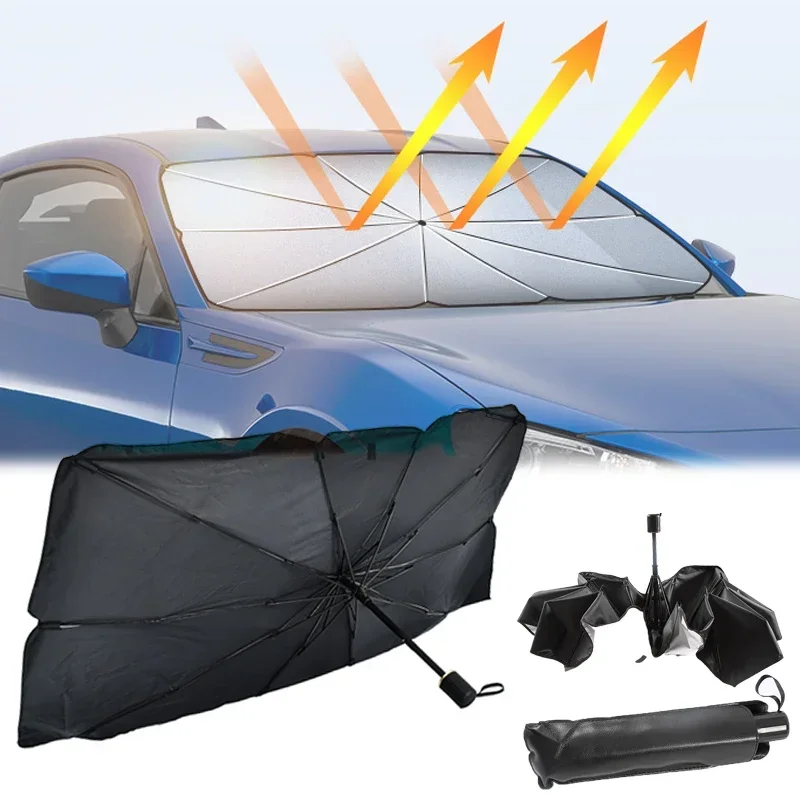 Windshield Sun Shade - Parasol para Parabrisas de Coche, Plegable