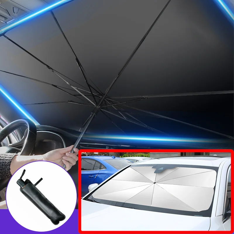 Windshield Sun Shade - Parasol Plegable para Coche, Protector Solar