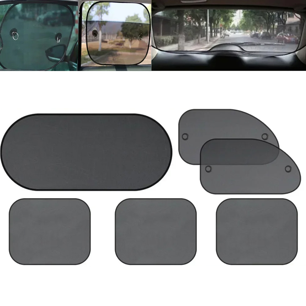 Car Accessories Rear - 1 Juego de Cortinas Negras para