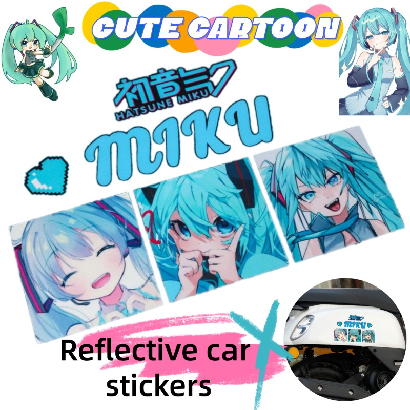 Car Accessories Rear - Nuevas Pegatinas Reflectantes Creativas de Hatsune