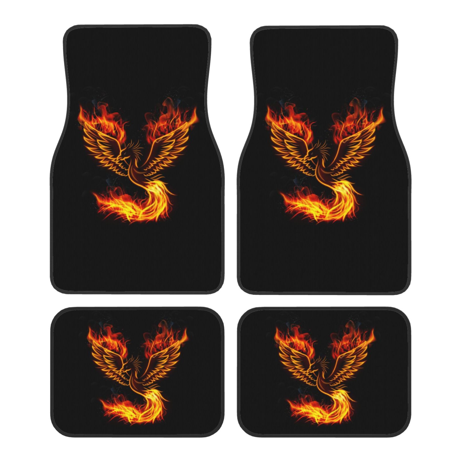 Car Accessories Phoenix - Alfombrillas antideslizantes con estampado de Fénix