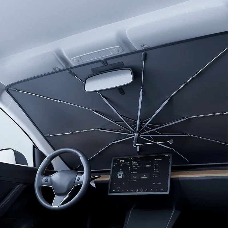 Windshield Sun Shade - Parasol Plegable para Parabrisas de Coche,