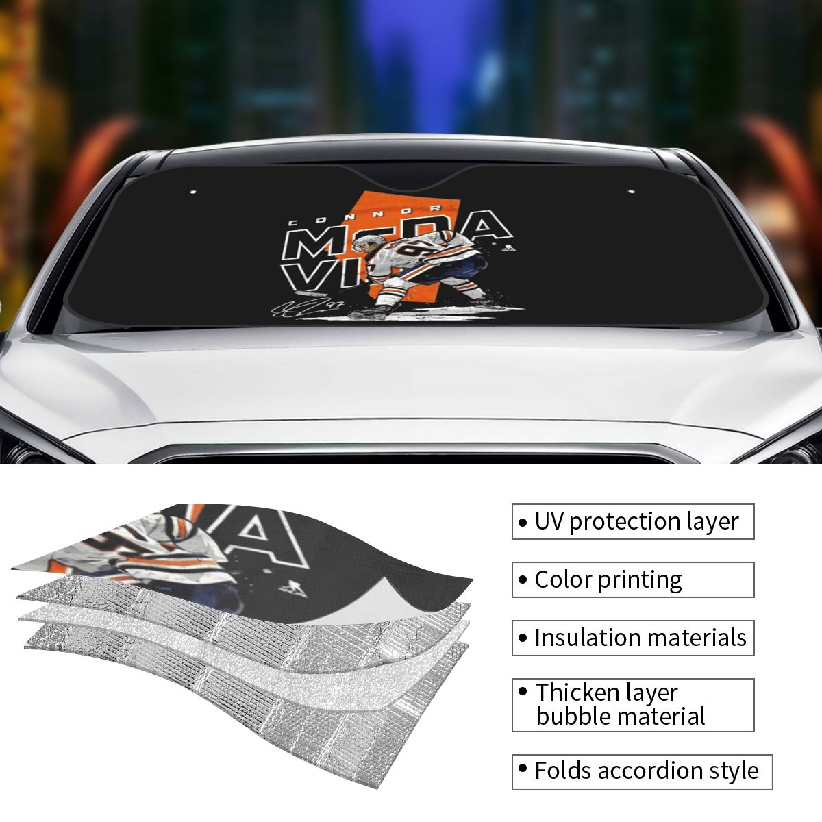 Connor McDavid 97 para Edmonto - Car Accessories Edmonton reseña y precio