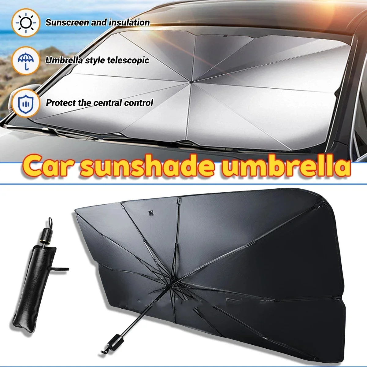 Parasol Plegable para Parabris - Windshield Sun Shade reseña y precio