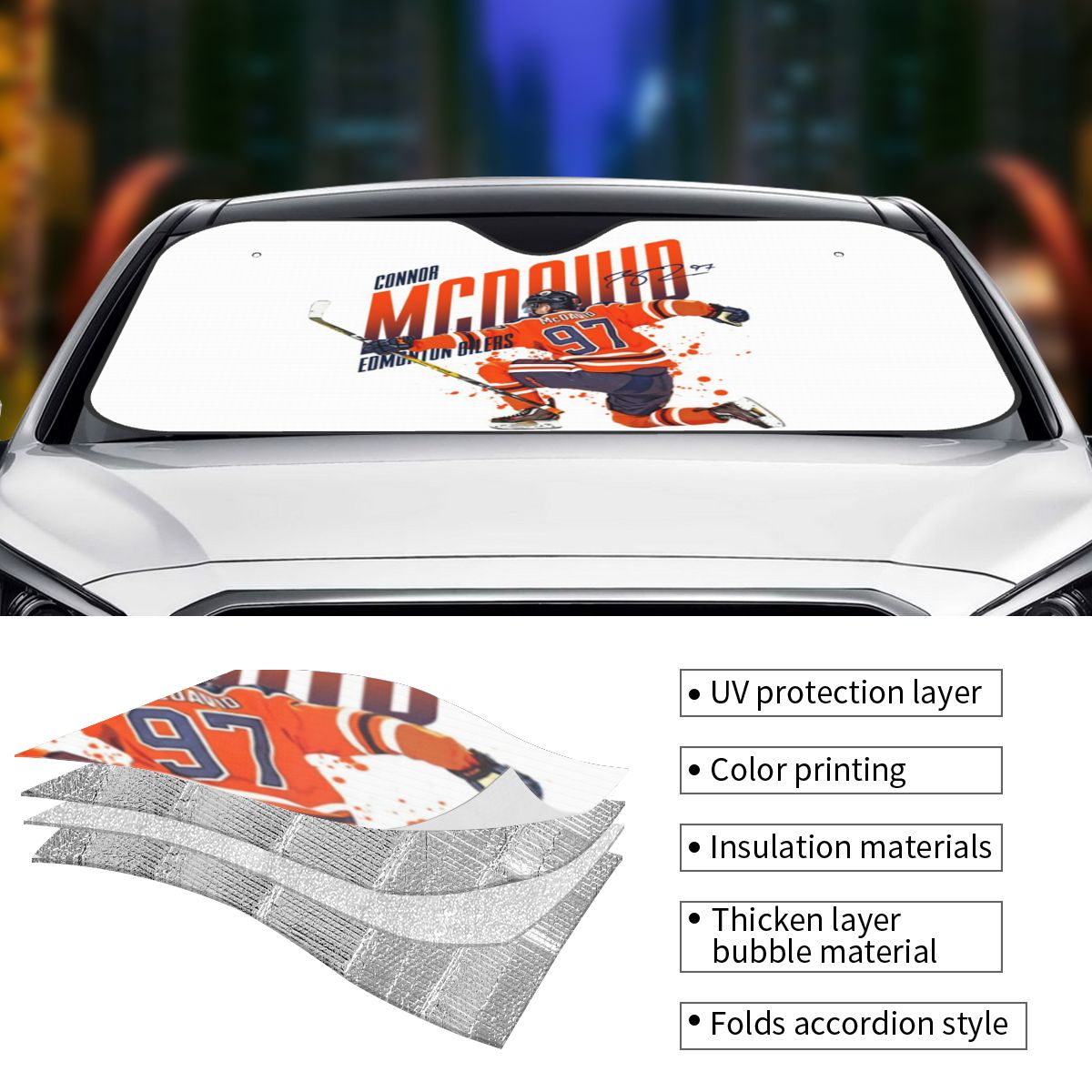 Connor McDavid 97 para Edmonto - Car Accessories Edmonton reseña y precio