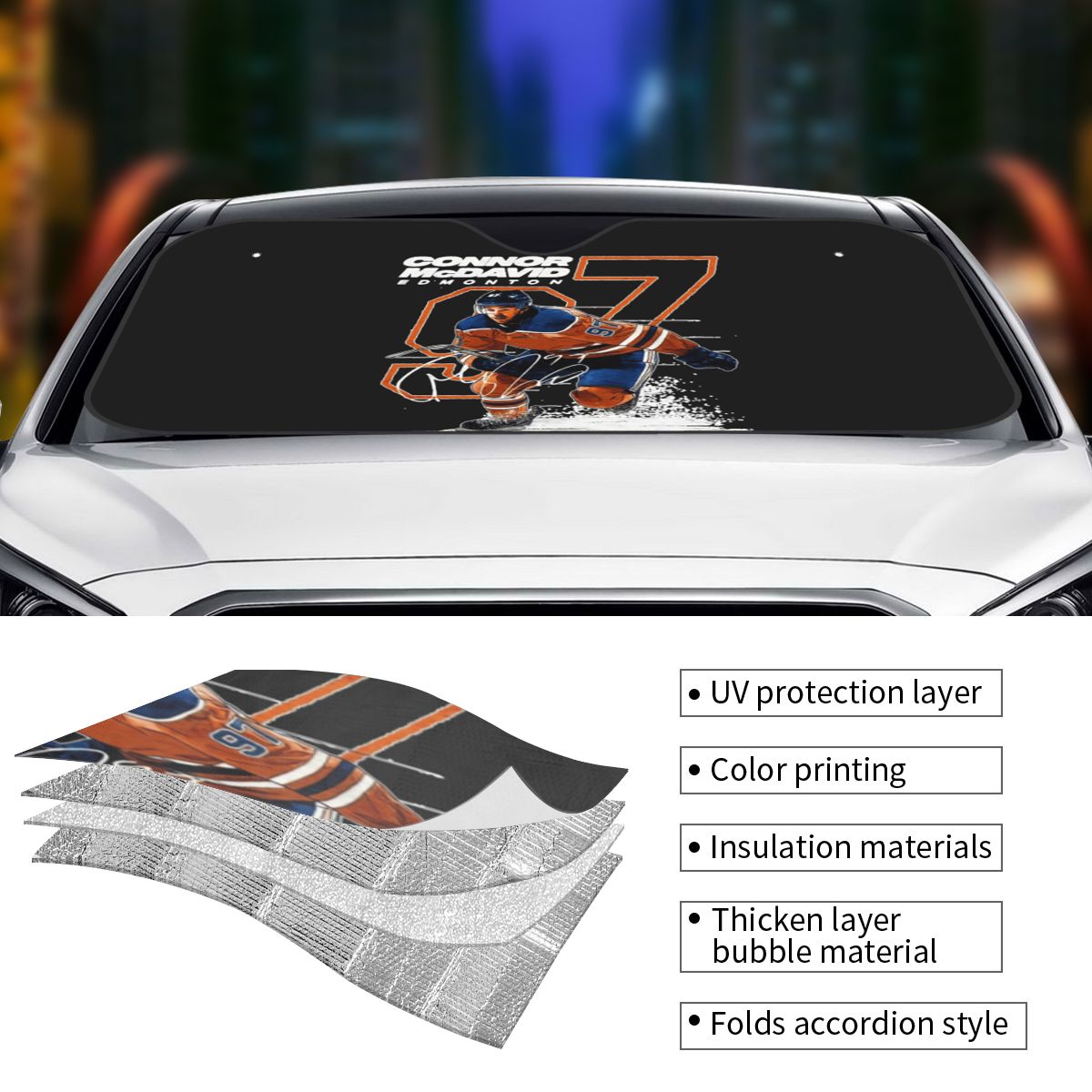 Connor McDavid 97 para Edmonto - Car Accessories Edmonton reseña y precio