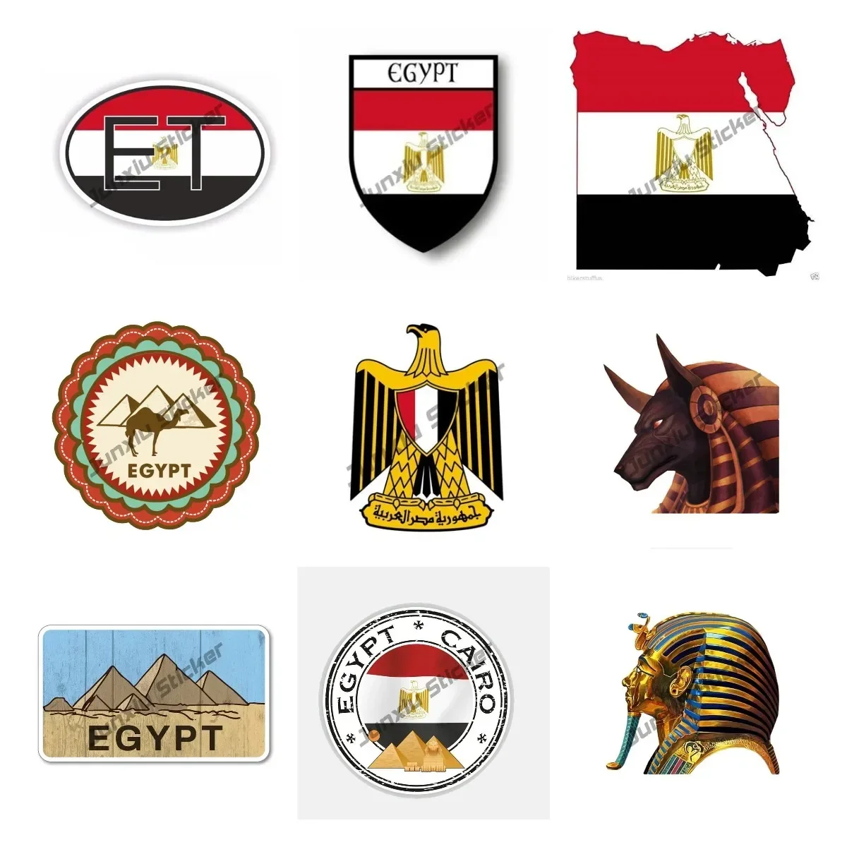 Calcomanía de la bandera de Eg - Car Accessories Egypt reseña y precio