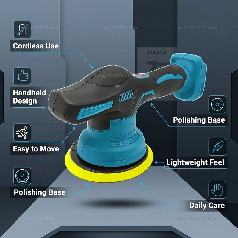 Pulidora Eléctrica Inalámbrica - Car Detailing Brush reseña y precio