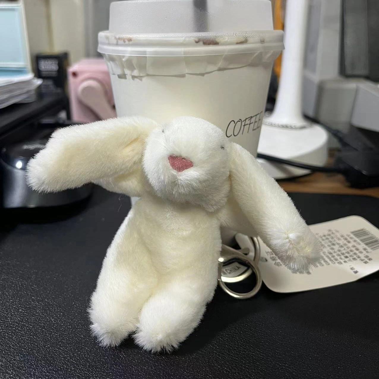 Llavero de conejo de peluche d - Car Accessories Cute reseña y precio