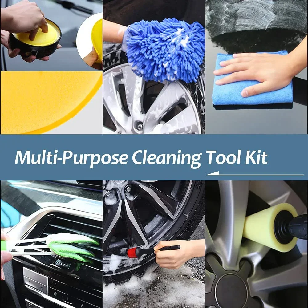 Nuevo Kit de limpieza detallad - Car Detailing Brush reseña y precio