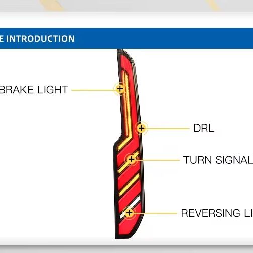 Luz Trasera LED YU GUANG para  - Car Accessories Rear reseña y precio