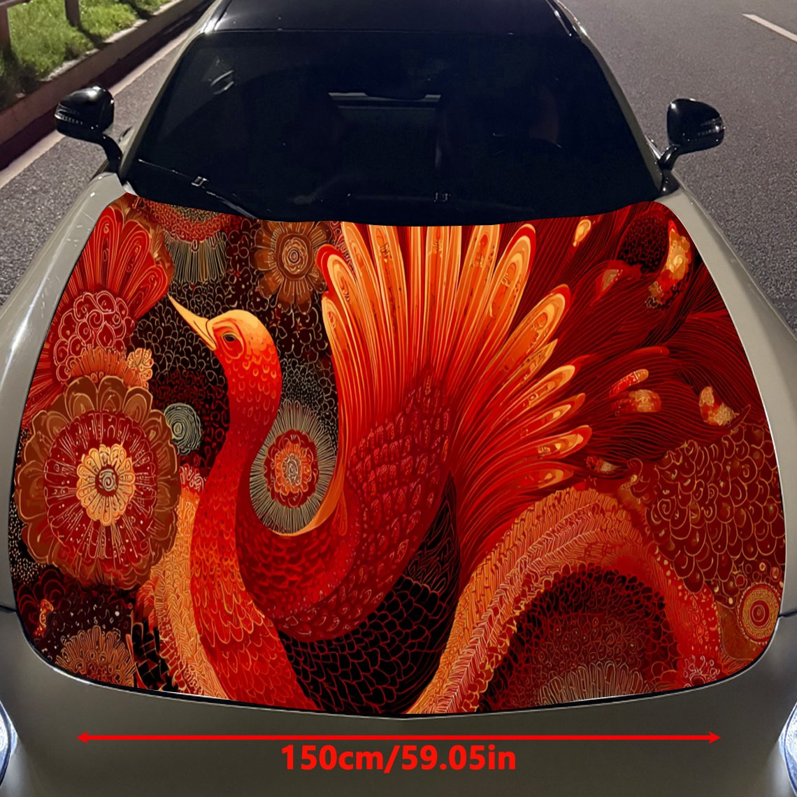 Cool Red Phoenix-pegatina para - Car Accessories Phoenix reseña y precio