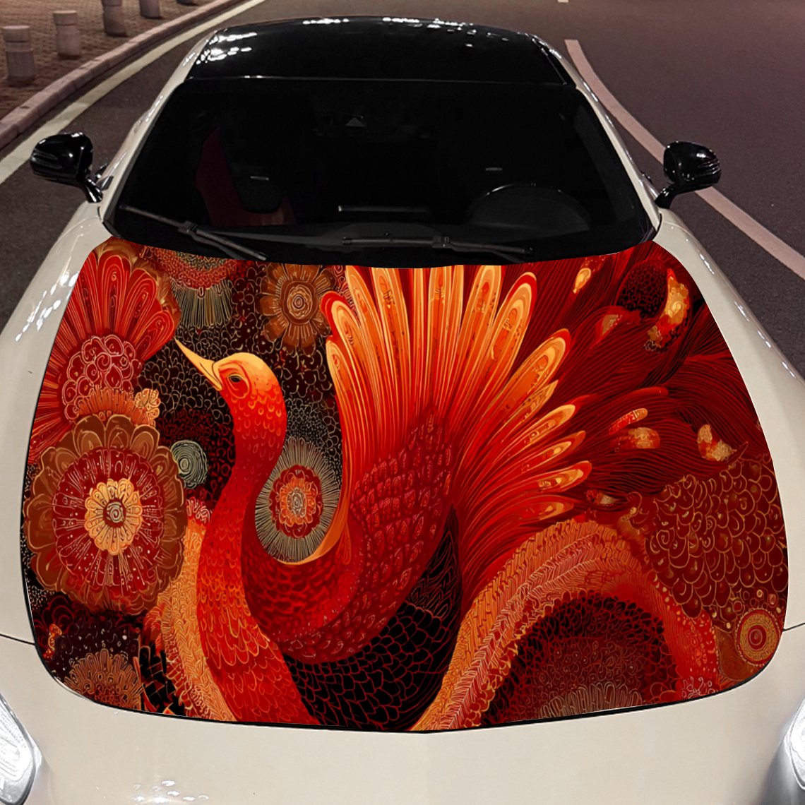 Cool Red Phoenix-pegatina para - Car Accessories Phoenix reseña y precio