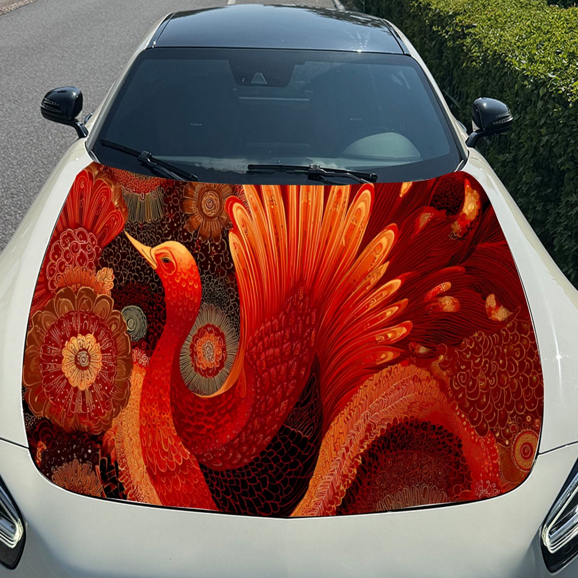 Cool Red Phoenix-pegatina para - Car Accessories Phoenix reseña y precio