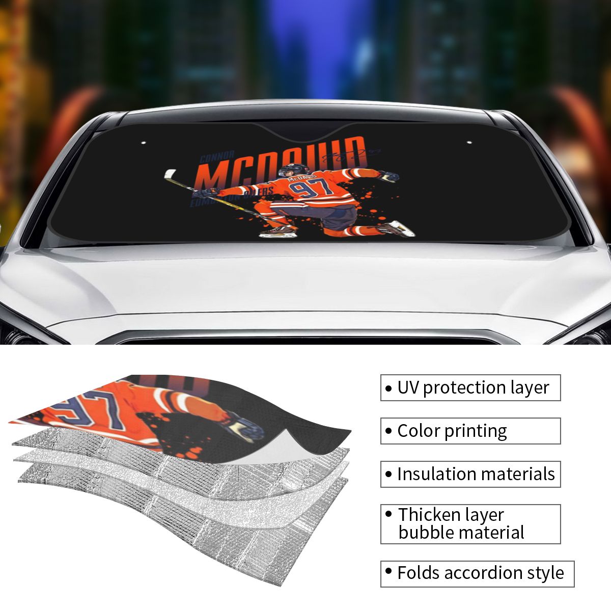 Connor McDavid 97 para Edmonto - Car Accessories Edmonton reseña y precio