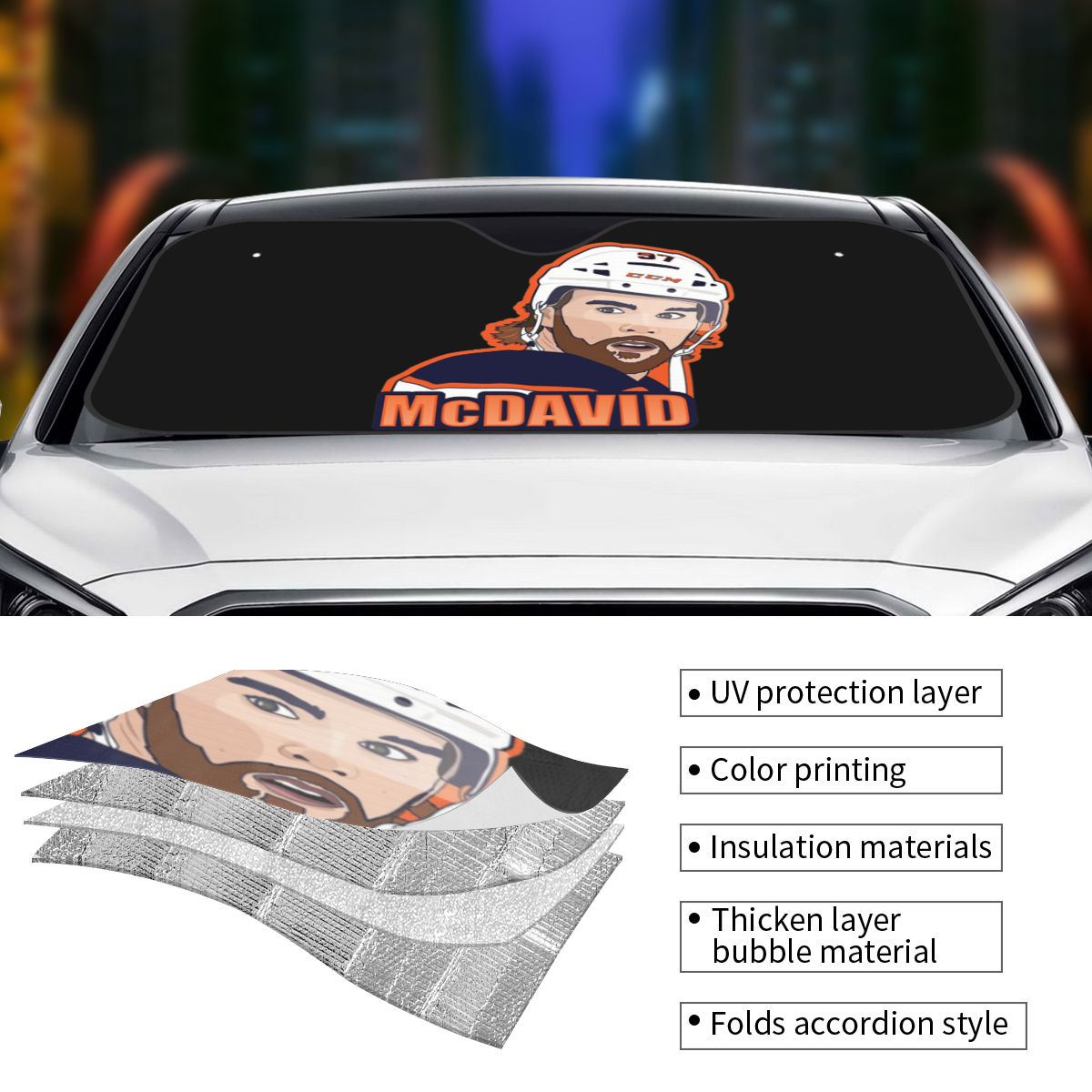 Connor McDavid 97 para Edmonto - Car Accessories Edmonton reseña y precio