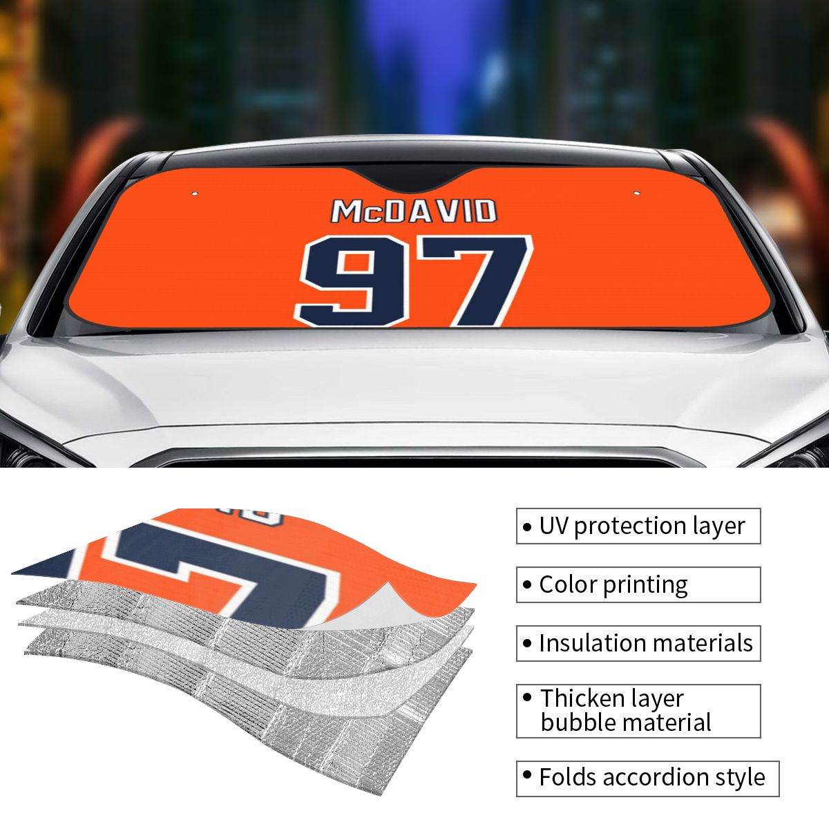 Connor McDavid 97 para Edmonto - Car Accessories Edmonton reseña y precio